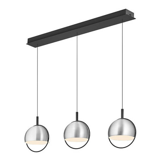 Hell LED Pendelleuchte Hoop dimmbar 33W warmweiss 90Ra B-Link Alu matt 100x18cm 20695/3-37