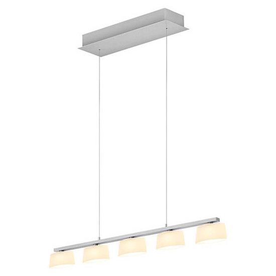 Hell LED Pendelleuchte View dimmbar 25W Dim to Warm extrawarm- bis warmweiss 90Ra Alu matt Opalglas 85x6cm 20700/5-37