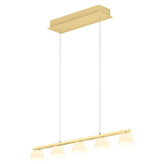 Hell LED Pendelleuchte Jane dimmbar 25W Dim to Warm extrawarm- bis warmweiss 90Ra Champagner Opalglas 86x13cm 20702/5-42