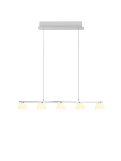 Hell Jane LED Pendelleuchte 5-fach steuerbare Lichtfarbe Dimmbar 60-180cm >90Ra Alu 20702/5-37