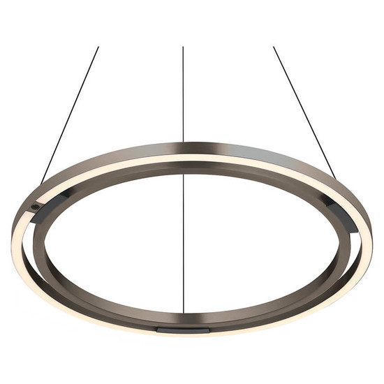 Hell LED Pendelleuchte Ringo dimmbar 42,5W CCT steuerbare Lichtfarbe 3-stufig extrawarm- bis neutralweiss 90Ra Bronze Ø60cm 20714/1-15