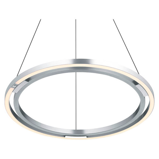 Hell LED Pendelleuchte Ringo dimmbar 42,5W CCT steuerbare Lichtfarbe 3-stufig extrawarm- bis neutralweiss 90Ra Alu Ø60cm 20714/1-36
