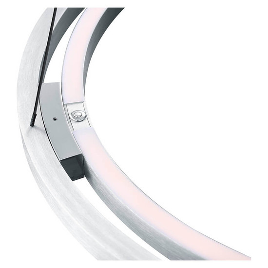 Hell LED Pendelleuchte Ringo dimmbar 42,5W CCT steuerbare Lichtfarbe 3-stufig extrawarm- bis neutralweiss 90Ra Alu Ø60cm 20714/1-36