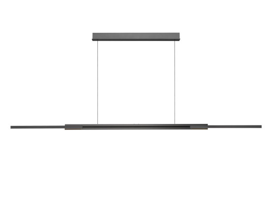 Hell Whippy LED Pendelleuchte 6-fach steuerbare Lichtfarbe Dimmbar 30-150cm >90Ra Anthrazit 20718/1-39