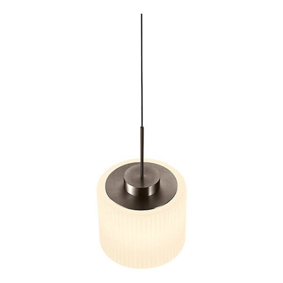 Hell LED Pendelleuchte Elli dimmbar 18W warmweiss 90Ra B-Link Bronze Opalglas 110x15cm 20724/3-15