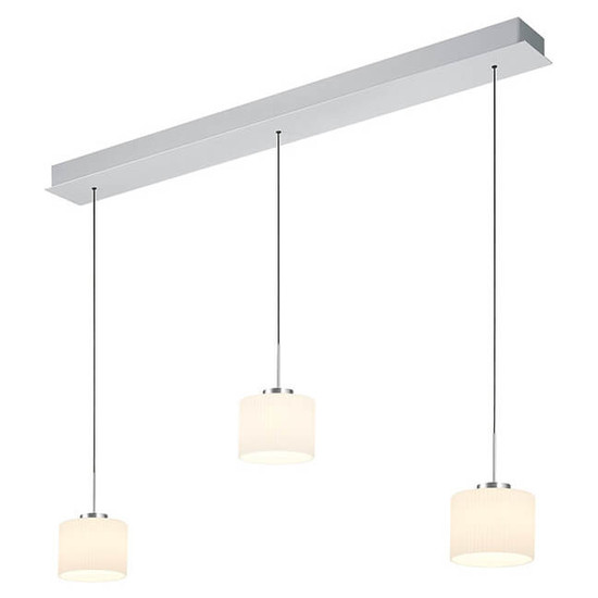 Hell LED Pendelleuchte Elli dimmbar 18W warmweiss 90Ra B-Link Alu Opalglas 110x15cm 20724/3-36