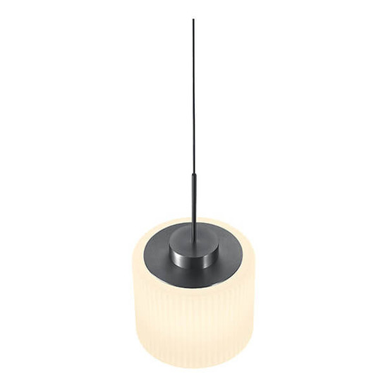 Hell LED Pendelleuchte Elli dimmbar 18W warmweiss 90Ra B-Link Anthrazit matt Opalglas 110x15cm 20724/3-39