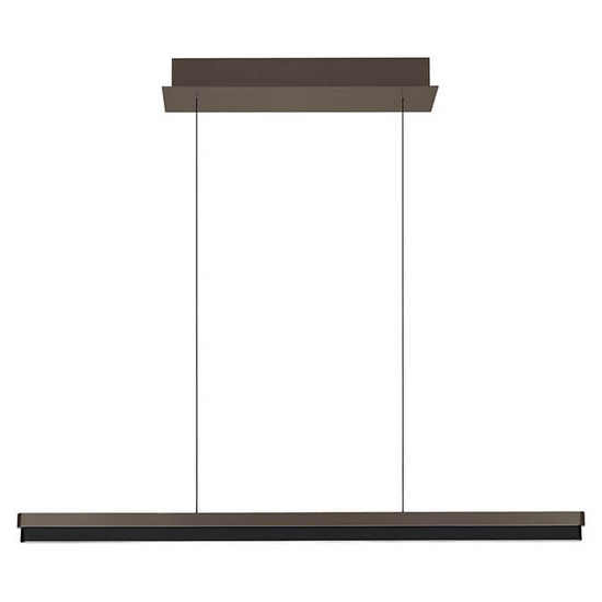Hell LED Pendelleuchte Minou dimmbar 44W CCT steuerbare Lichtfarbe 3-stufig extrawarm- bis neutralweiss 90Ra Bronze 100x13cm 20737/1-15