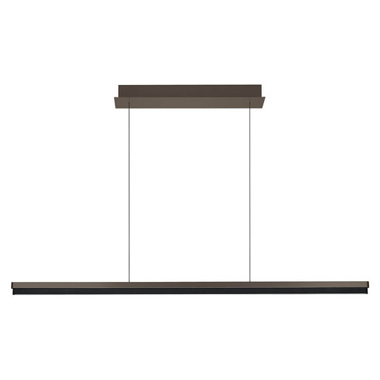 Hell LED Pendelleuchte Minou dimmbar 48W CCT steuerbare Lichtfarbe 3-stufig extrawarm- bis neutralweiss 90Ra Bronze 130x13cm 20738/1-15
