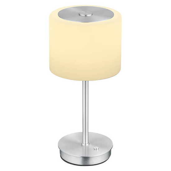 Hell LED Tischleuchte Abby dimmbar 6W warmweiss 90Ra Alu Opalglas 34cm 50450/1-36