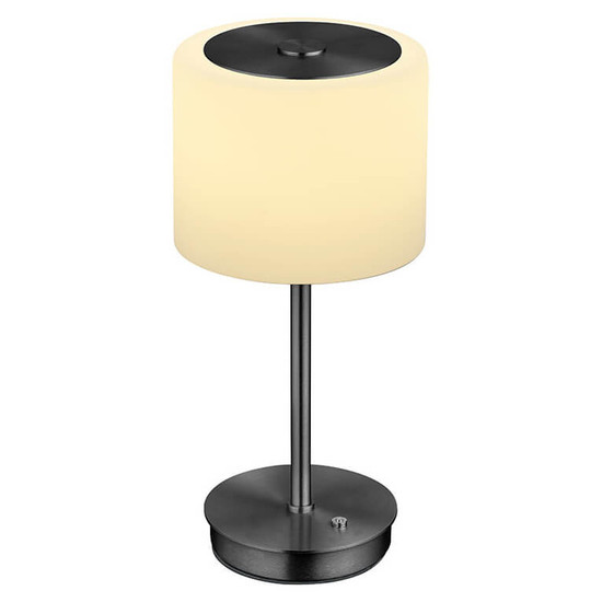 Hell LED Tischleuchte Abby dimmbar 6W warmweiss 90Ra Anthrazit matt Opalglas 34cm 50450/1-39