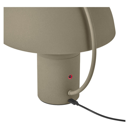 Hell LED Akku-Tischleuchte Hedda dimmbar 1,5W CCT steuerbare Lichtfarbe 2-stufig extrawarm- bis warmweiss 90Ra Olivgrün 17,5cm 50456/1-43