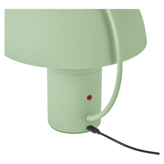 Hell LED Akku-Tischleuchte Hedda dimmbar 1,5W CCT steuerbare Lichtfarbe 2-stufig extrawarm- bis warmweiss 90Ra Mintgrün 17,5cm 50456/1-57