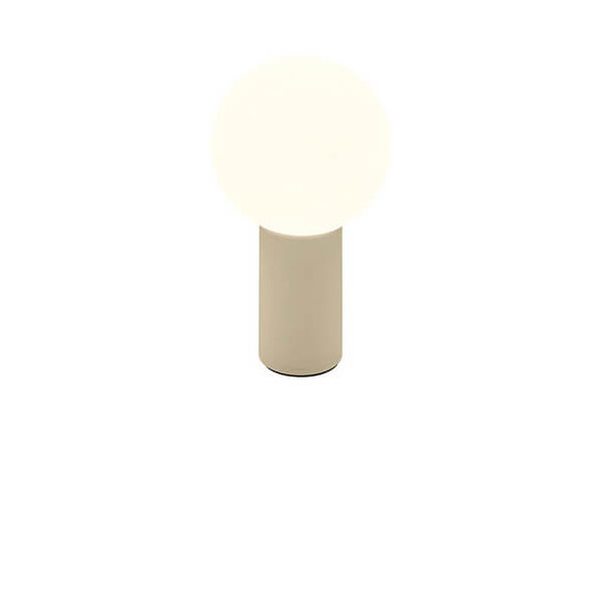 Hell LED Akku-Tischleuchte Tiny dimmbar 1,8W CCT steuerbare Lichtfarbe 2-stufig extrawarm- bis warmweiss 90Ra IP54 Sand 18cm 50460/1-13