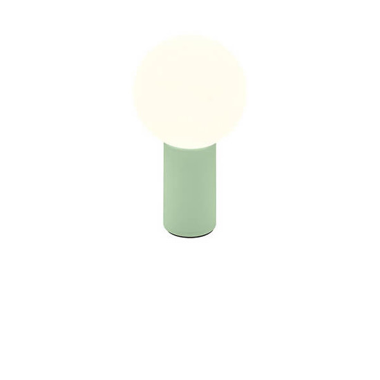 Hell LED Akku-Tischleuchte Tiny dimmbar 1,8W CCT steuerbare Lichtfarbe 2-stufig extrawarm- bis warmweiss 90Ra IP54 Mintgrün 18cm 50460/1-57
