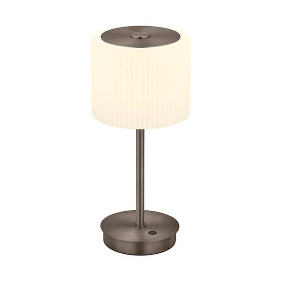 Hell LED Tischleuchte Elli dimmbar 6W warmweiss 90Ra Bronze Opalglas 34cm 50465/1-15
