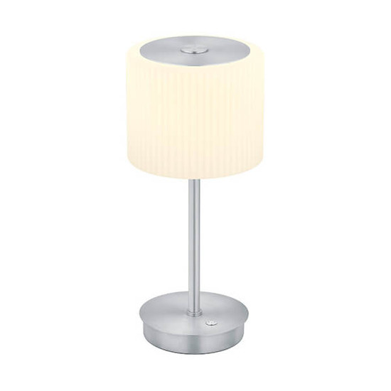 Hell LED Tischleuchte Elli dimmbar 6W warmweiss 90Ra Alu Opalglas 34cm 50465/1-36