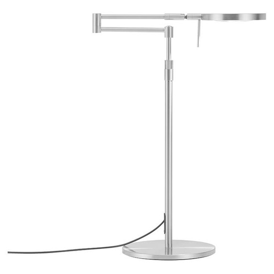 Hell LED Tischleuchte Stance dimmbar 12W CCT steuerbare Lichtfarbe 3-stufig extrawarm- bis neutralweiss 90Ra Nickel matt 65cm 50477/1-33