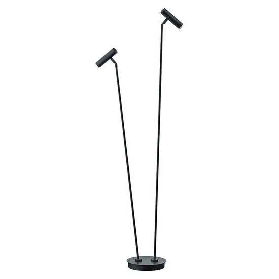 Hell LED Stehleuchte Tom dimmbar 12W warmweiss Schwarz 140cm 60411/2-06
