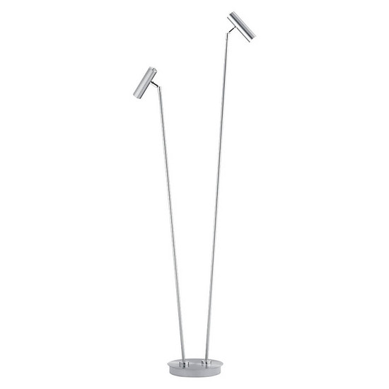 Hell LED Stehleuchte Tom dimmbar 12W warmweiss Nickel matt 140cm 60411/2-92