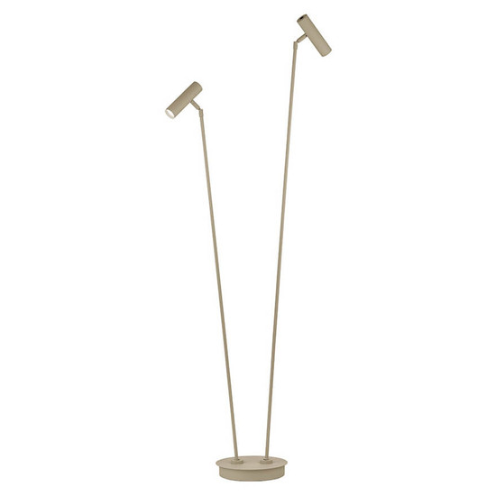 Hell LED Stehleuchte Tom Pro dimmbar 15W CCT steuerbare Lichtfarbe 3-stufig extrawarm- bis neutralweiss 90Ra Sand 140cm 60551/2-13
