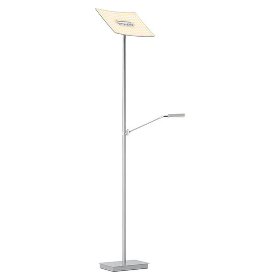 Hell LED Stehleuchte Modena X dimmbar 41W warmweiss 90Ra Nickel matt 180cm 60578/2-92
