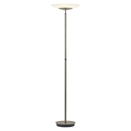 Hell LED Stehleuchte Ferdi dimmbar 36W CCT steuerbare Lichtfarbe 3-stufig extrawarm- bis neutralweiss 90Ra Bronze Alabasterglas 180cm 60582/1-15