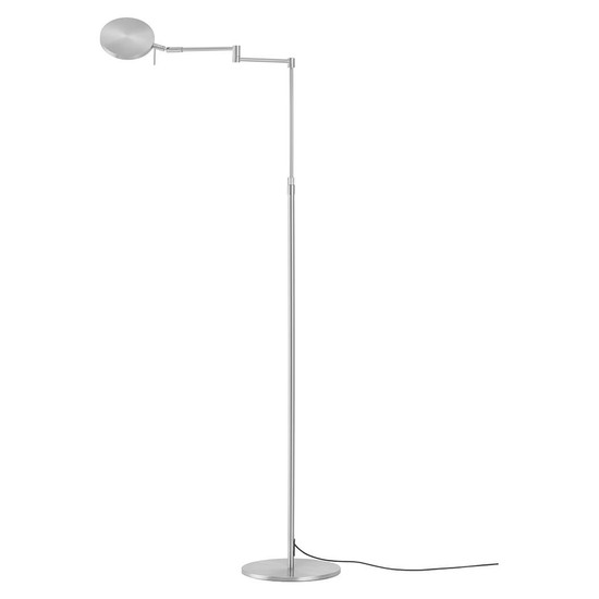 Hell LED Stehleuchte Stance dimmbar 12W CCT steuerbare Lichtfarbe 3-stufig extrawarm- bis neutralweiss 90Ra Nickel matt 144cm 60590/1-33
