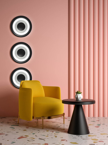 Hell Speaker LED Deckenleuchte steuerbare Lichtfarbe Dimmbar CCT 90Ra Alu 70623/1-36