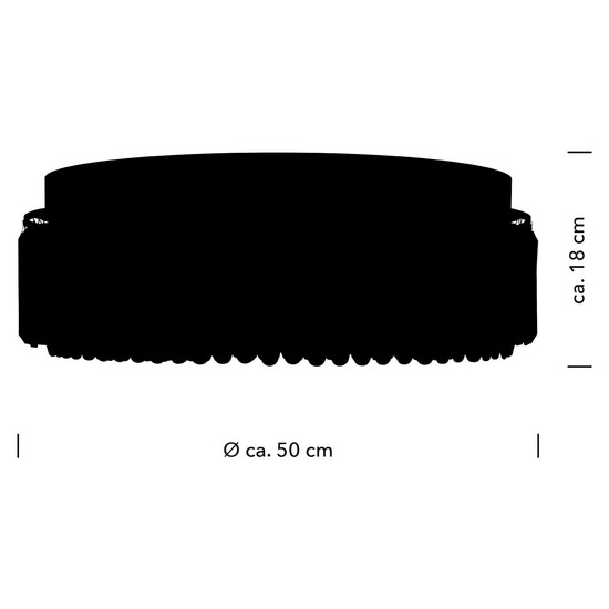 Hell LED Deckenleuchte Royal dimmbar 35W warmweiss 90Ra Chrom Klarglas Ø50cm 70644/1-02