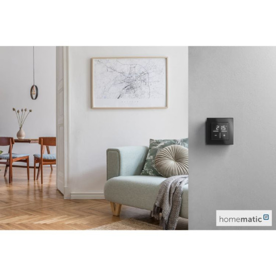 Homematic IP Glas-Wandthermostat - HmIP-WGT-A schwarz 161570A0
