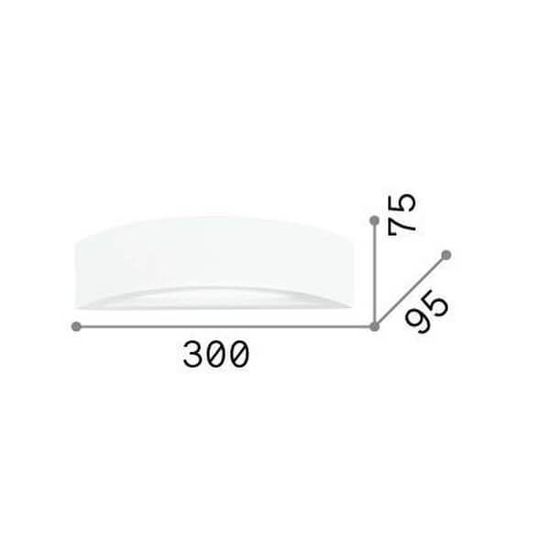 Ideal Lux SODA Wandleuchte E14 dimmbar Weiss 105710