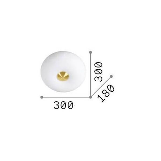 Ideal Lux ARIZONA GX53 Deckenleuchte 2x ⌀300mm dimmbar Weiss warmweiss 214498