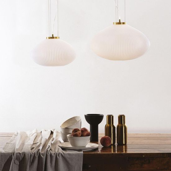 Ideal Lux PLISSE' Pendelleuchte E27 ⌀350mm dimmbar Messing 264547