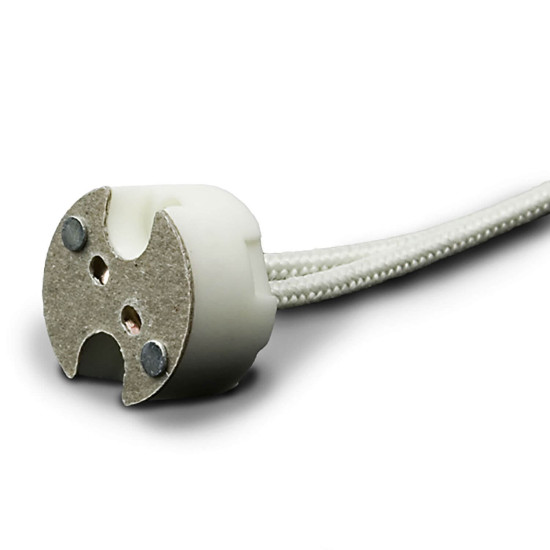 ISOLED GU5.3 Fassung mit Keramiksockel für G4/MR16 Leuchtmittel, 12-24V