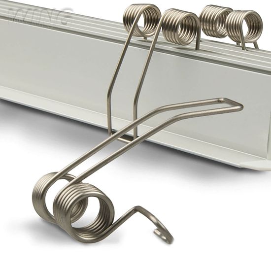 ISOLED Einbaufeder für Profil WING20 - verchromt, 2 Stück