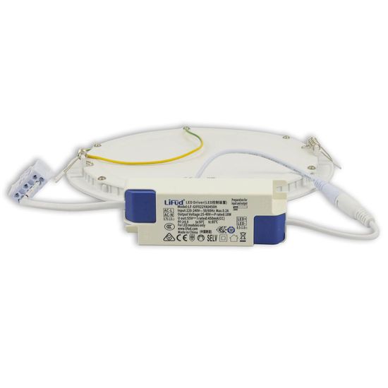 ISOLED LED Downlight, 18W, rund, ultraflach, weiß, warmweiß, dimmbar