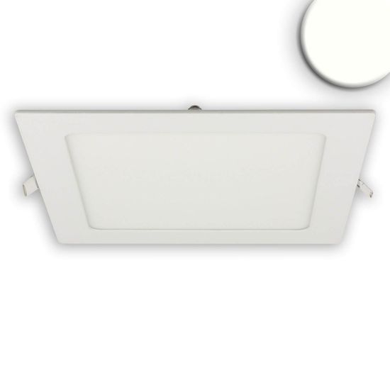 ISOLED LED Downlight, 15W, eckig, ultraflach, weiß, neutralweiß, dimmbar