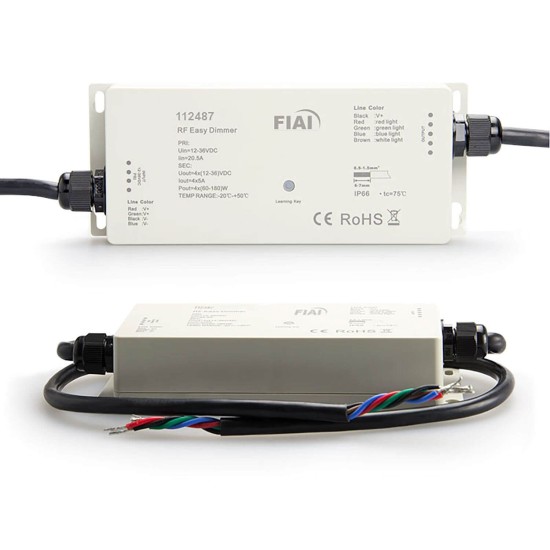 ISOLED Sys-One Funk PWM-Dimmer IP66, 4 Kanal, 12-36V 4x5A, 48V 4x2A