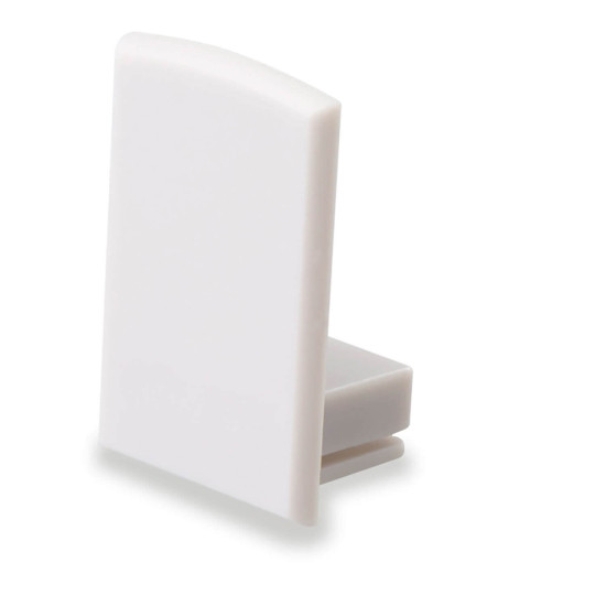 ISOLED Endkappe EC16 für SURF12 RAIL inkl. COVER4, ohne Kabelausgang, PVC, grauweiß