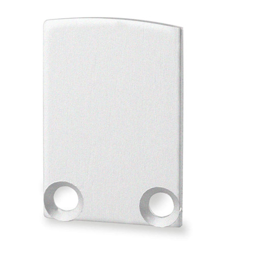 ISOLED Endkappe EC12 für SURF12 BORDERLESS inkl. COVER3 mit TUNNEL, Alu eloxiert