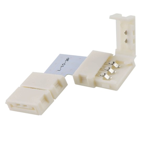 ISOLED Clip-Eck-Verbinder C1-310 für 3-pol. IP20 Flexstripes 10mm, Pitch >12mm