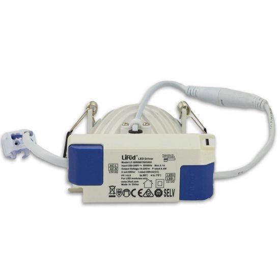 ISOLED LED Downlight LUNA 8W, indirektes Licht, weiß, warmweiß, dimmbar