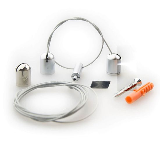 ISOLED Seilabhängung Z04 für LAMP55, Länge bis 150cm, 2 Seile, inkl. Befestigungsmaterial