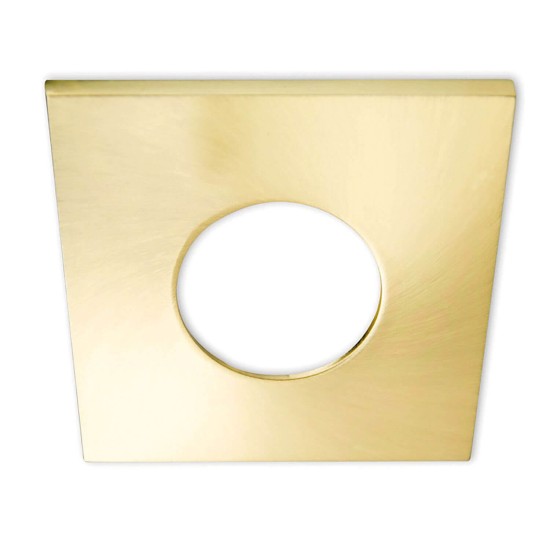 ISOLED Cover Aluminium eckig gold gebürstet für Einbaustrahler Sys-68