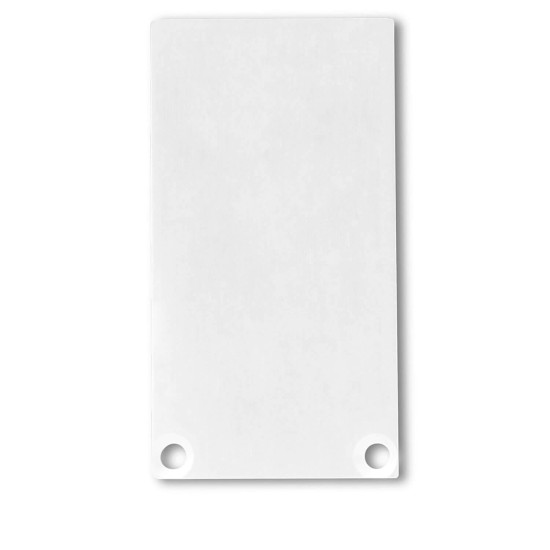 ISOLED Endkappe EC49 Alu weiß RAL 9010 für SURF/DIVE24 mit COVER12, 2 STK, inkl. Schrauben