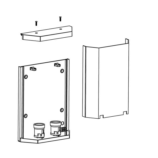 ISOLED Wandleuchte 2xE27 T45, IP54, anthrazit