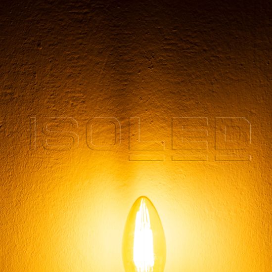 ISOLED E14 Vintage Line LED Kerze 4W ultrawarmweiß, dimmbar