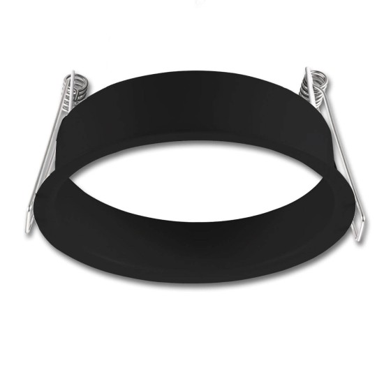 ISOLED Erweiterungsring rückversetzt rund schwarz matt für Einbaustrahler Sys-68
