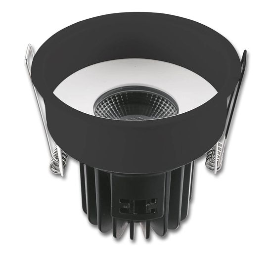 ISOLED Erweiterungsring rückversetzt rund schwarz matt für Einbaustrahler Sys-68